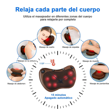 Alivio de cuello y espalda con calor shiatsu