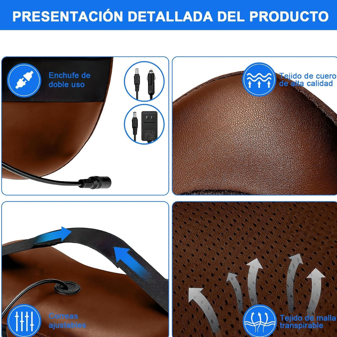 Alivio de cuello y espalda con calor shiatsu